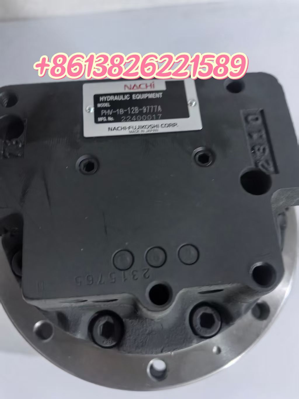 Genuine Nachi PHV-1B-12B Final Drive Assembly, OEM Part No.RC101-61600 for Kubota U15 Mini Excavator
