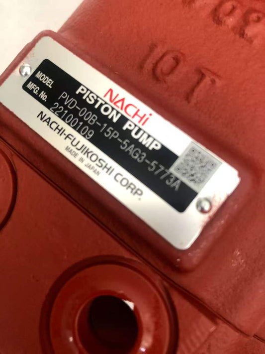 Genuine Nachi PVD-00B-15P Hydraulic Main Pump OEM Part No.RC101-61220 for Kubota U15 Mini Excavator