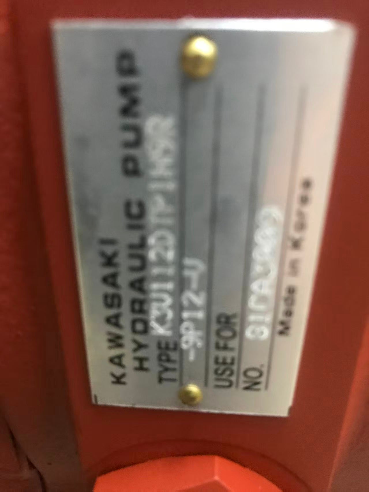Genuine Korea Kawasaki K3V112DTP Hydraulic Main Pump OEM Part No.31Q6-10020 for Hyundai R225-9T Excavator