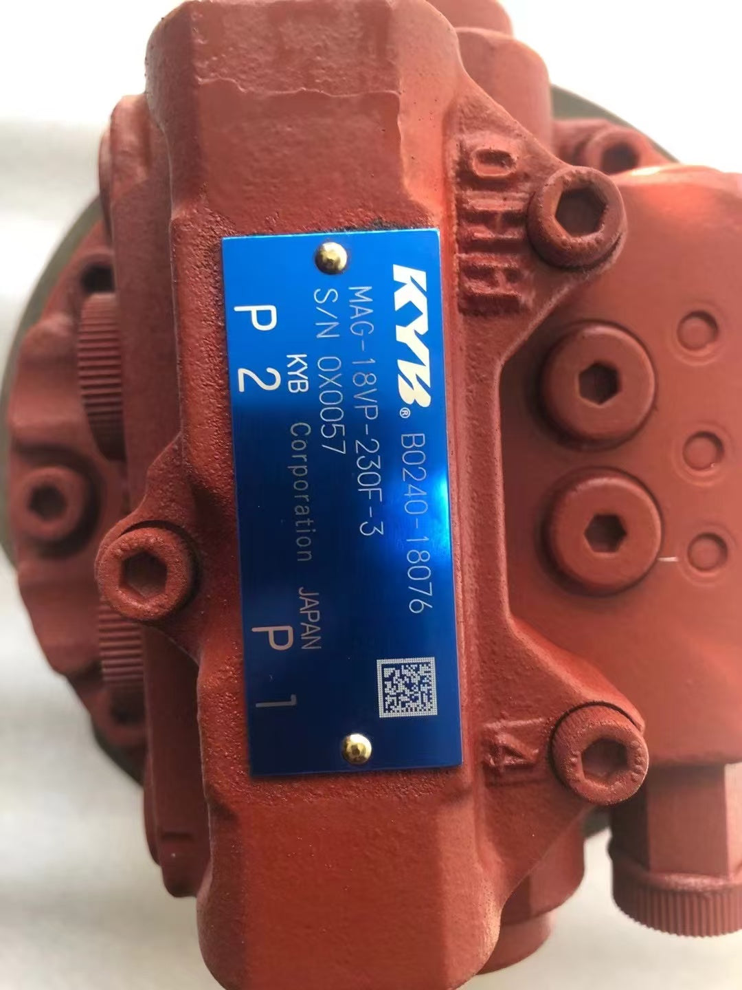 MAG-18VP-230 Genuine KYB Travel Final Drive Assembly Made in Japan for Kubota KX025 Mini Excavator, Kubota OEM Part No.: RB411-61800